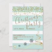 Invitation Fête de Noël Jingle et Mingle (Devant)