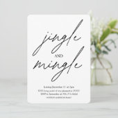 Invitation Fête de Noël Jingle et Mingle (Debout devant)