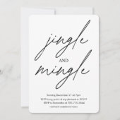 Invitation Fête de Noël Jingle et Mingle (Devant)