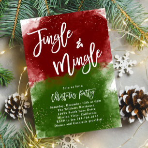 Invitation Fête De Noël Jingle Et Mingle