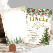 Invitation Fête de Noël Jingle et Mingle
