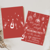 Invitation Fête de Noël Jingle et Mingle
