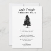 Invitation Fête de Noël Jingle et Mingle (Devant)