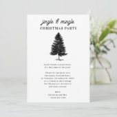 Invitation Fête de Noël Jingle et Mingle (Debout devant)