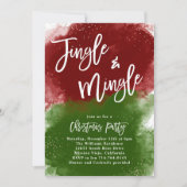 Invitation Fête De Noël Jingle Et Mingle (Devant)
