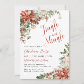 Invitation Fête de Noël Jingle et Mingle (Devant)