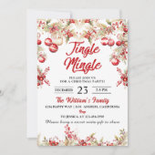 Invitation Fête de Noël Jingle & Mingle (Devant)