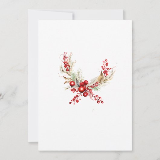 Invitation Fête de Noël Jingle & Mingle (Dos)