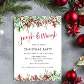 Invitation Fête de Noël Jingle & Mingle