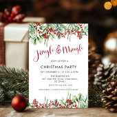 Invitation Fête de Noël Jingle & Mingle