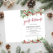 Invitation Fête de Noël Jingle & Mingle