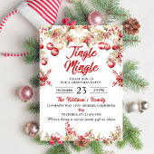 Invitation Fête de Noël Jingle & Mingle