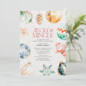 Invitation Fête de Noël Jingle & Mingle (Debout devant)