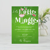 Invitation Fête de Noël Jingle Mingle Noël (Debout devant)