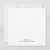 Invitation Fête de Noël Jolly Snowman (Dos)