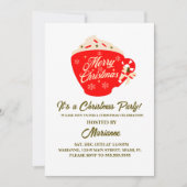 Invitation Fête de Noël Joyeux chocolat chaud Mug (Devant)