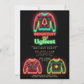 Invitation Fête de Noël la plus brillante et la plus laide (Devant)