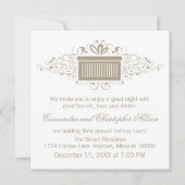 Invitation Fête de Noël, Latte (Devant)