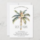 Invitation Fête de Noël Luau Deck the Palms  (Devant)