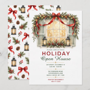 Invitation Fête de Noël Maison Ouverte