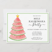 Invitation Fête de Noël Mele Kalikimaka (Devant)
