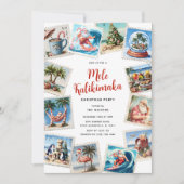 Invitation Fête de Noël Mele Kalikimaka Tropical Timps (Devant)