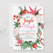 Invitation Fête de Noël Merrymaking Jingle et Mingle (Devant)