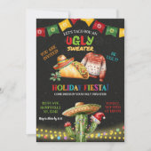 Invitation Fête de Noël Mexicaine Taco Pullover Moche (Devant)