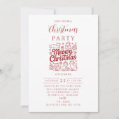 Invitation Fête de Noël Miaou (Devant)