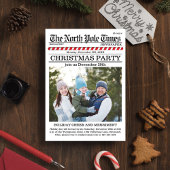 Invitation Fête de Noël mignon journal personnalisé