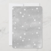 Invitation Fête de Noël Mignonne Père Noël et Cerf (Dos)