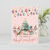 Invitation Fête de Noël Mingle & Jingle (Debout devant)