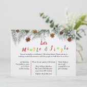 Invitation Fête de Noël Mingle & Jingle (Debout devant)