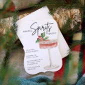 Invitation Fête de Noël minimale pour mettre les esprits en j