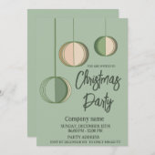 Invitation Fête de Noël minimaliste moderne (Devant / Derrière)