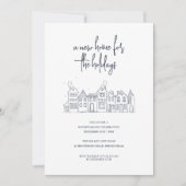 Invitation Fête de Noël minimaliste moderne (Devant)