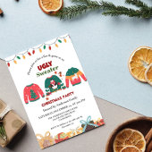 Invitation Fête de noël minimaliste Ugly Sweat