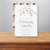 Invitation fête de noël minime moderne