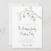 Invitation fête de noël minime moderne (Devant)