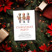 Invitation Fête de Noël minime Nutcracker Aquarelle