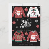 Invitation Fête de Noël moche (Devant)