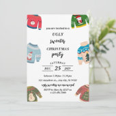 Invitation Fête de Noël moche (Debout devant)