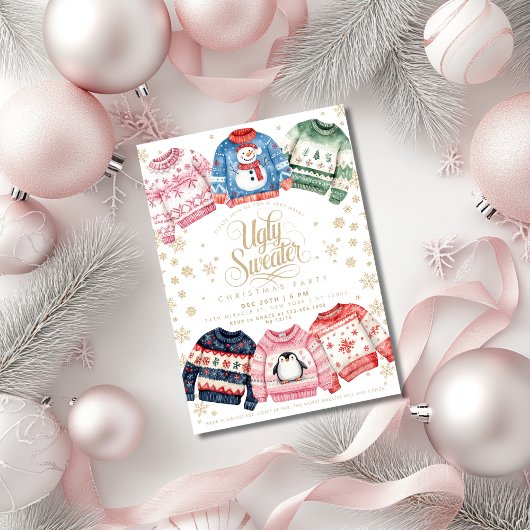 Invitation Fête de Noël moche