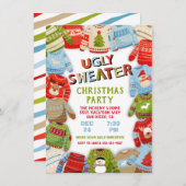 Invitation Fête de Noël moche (Devant / Derrière)