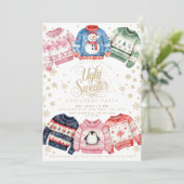 Invitation Fête de Noël moche (Debout devant)