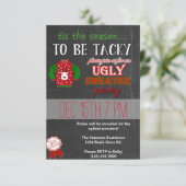 Invitation Fête de Noël moche (Debout devant)