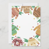 Invitation Fête de Noël moche (Dos)