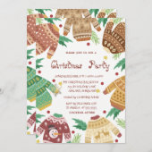 Invitation Fête de Noël moche (Devant / Derrière)