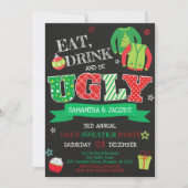Invitation Fête de Noël moche (Devant)