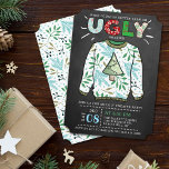 Invitation Fête de Noël moche Sweat Chalkboard<br><div class="desc">Célébrez les vacances dans le style de ce Noël avec ces invitations branchées de fêtes de chandail. Le design est facile à personnaliser avec votre propre libellé et vos invités seront ravis quand ils reçoivent ces invitations fabuleux.</div>